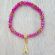 Crystal Bead Eiffel Tower Charm Fashion Bracelet JS169