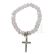 Crystal Bracelet With Rhinestone Cross JS208