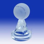 Crystal Baseball Trophy TH048