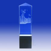 Crystal 3D Golfer Trophy TH134