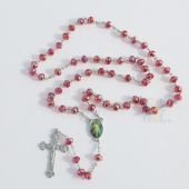 Divine Mercy Crystal Rosary JN106D