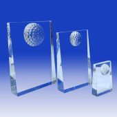 Crystal Golf Plaque HL014V-GLF (Size: Small)