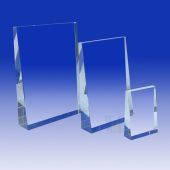 Crystal Rectangular Plaque HL014V (Size: Small)